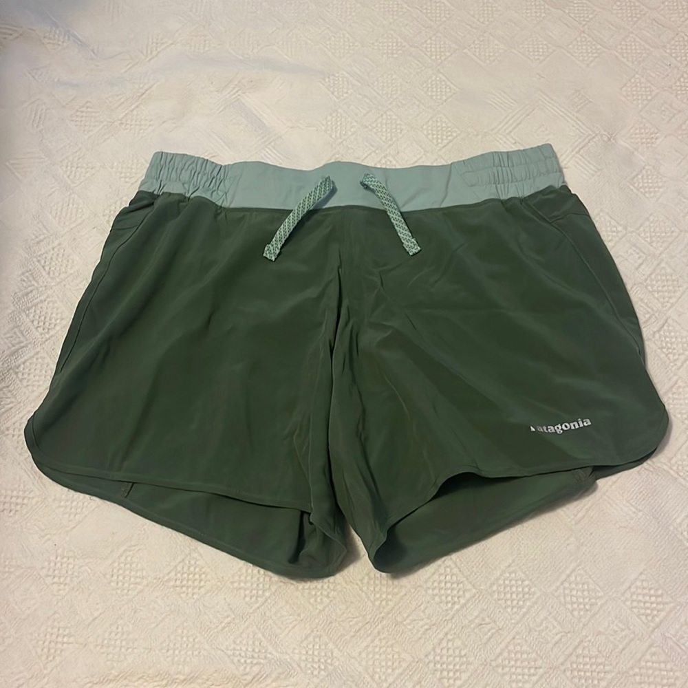 Patagonia green shorts athletic